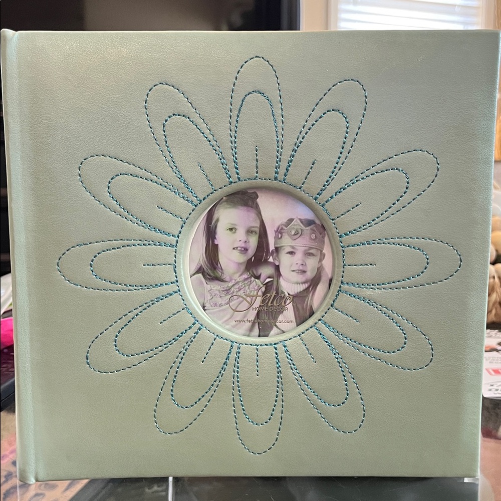 Mint Green & Teal Floral Photo Album